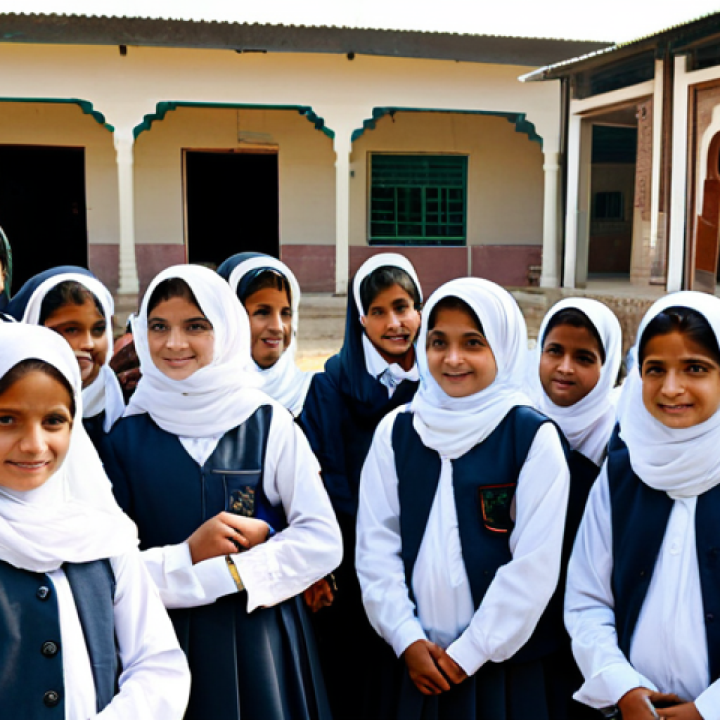 파키스탄 여성 권리와 사회적 변화 - Rural Education Empowerment**

"A group of young girls in Pakistan, fully clothed in modest school u...