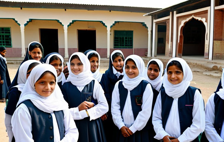 파키스탄 여성 권리와 사회적 변화 - Rural Education Empowerment**

"A group of young girls in Pakistan, fully clothed in modest school u...