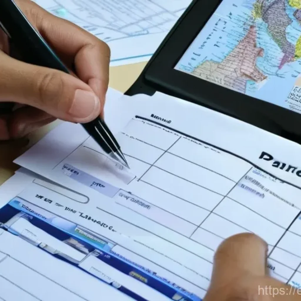 파키스탄 비자 신청 절차 - **Prompt 1: The Diligent Traveler Organizing Documents**
    "A person of Hispanic descent, in their...