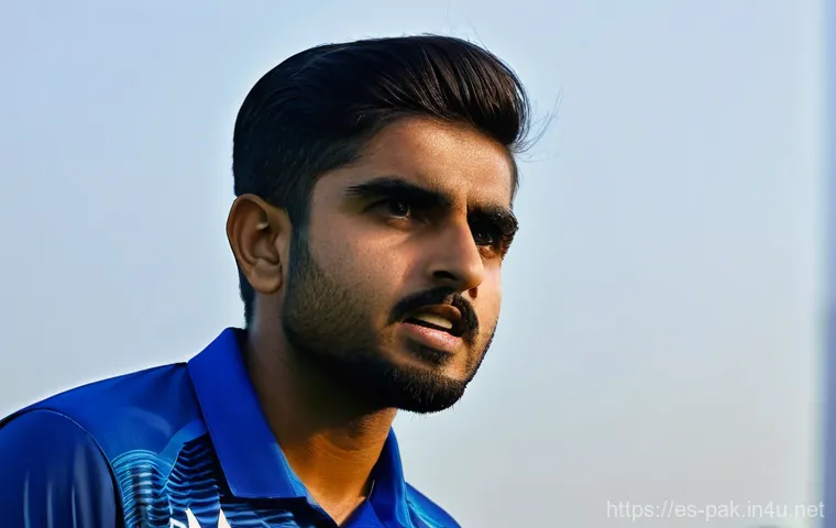 파키스탄 크리켓 선수 바바르 아잠 - **Prompt:** A visually compelling composite image or a scene depicting a hopeful journey. On the lef...