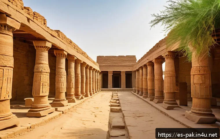 파키스탄 힌두교와 불교 유적지 - A serene ancient archaeological site in Pakistan’s Sindh province featuring partially restored Mohen...