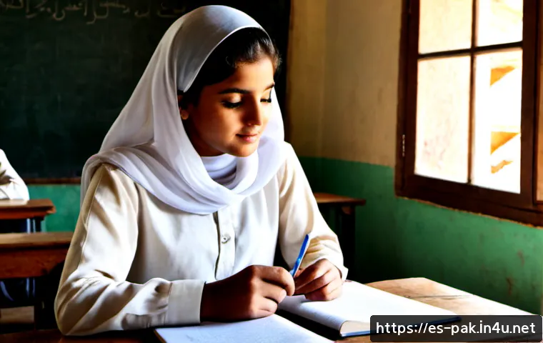 Home 17 파키스탄 여성 교육 문제와 사례 - Photorealistic documentary-style scene of Pakistani teenage girls in modest shalwar kameez and heads...